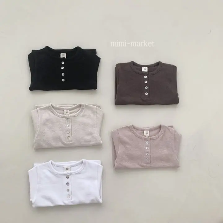 Mimi Market - Korean Baby Fashion - #babygirlfashion - Button Tee