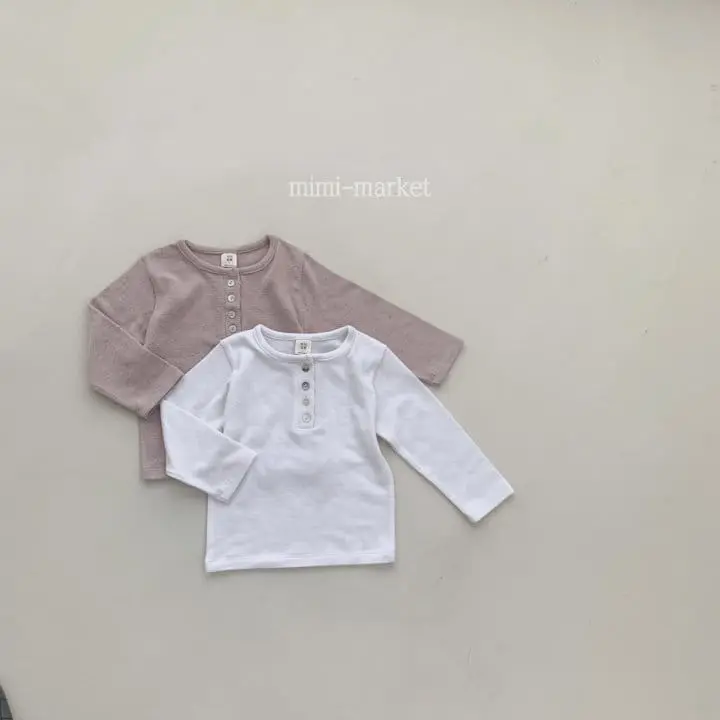 Mimi Market - Korean Baby Fashion - #babyoutfit - Button Tee - 5