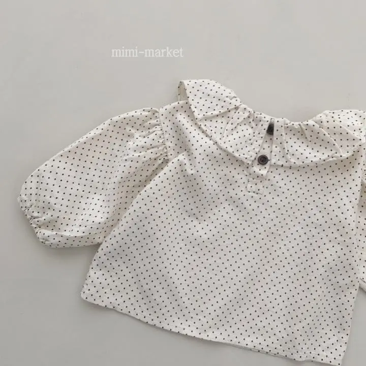 Mimi Market - Korean Baby Fashion - #babyootd - Small Dot Blouse - 4