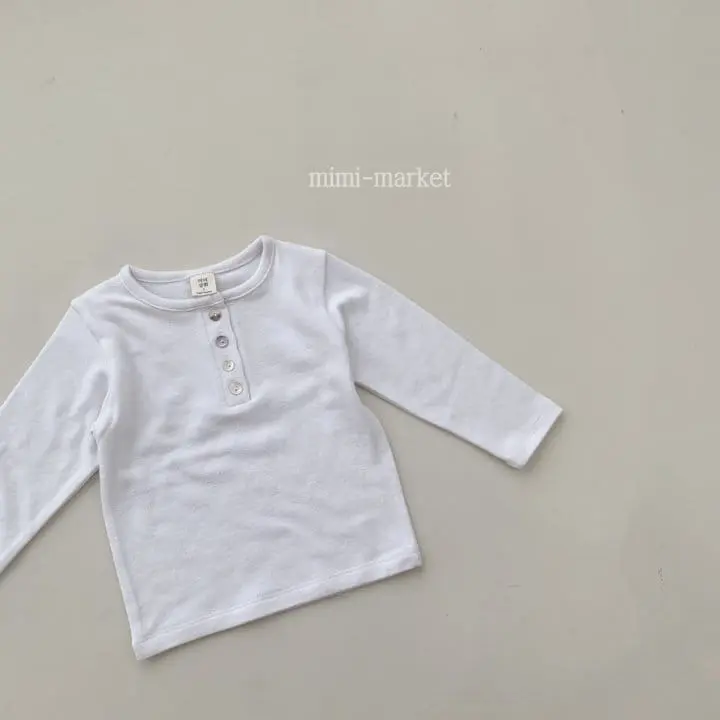 Mimi Market - Korean Baby Fashion - #onlinebabyboutique - Button Tee - 8