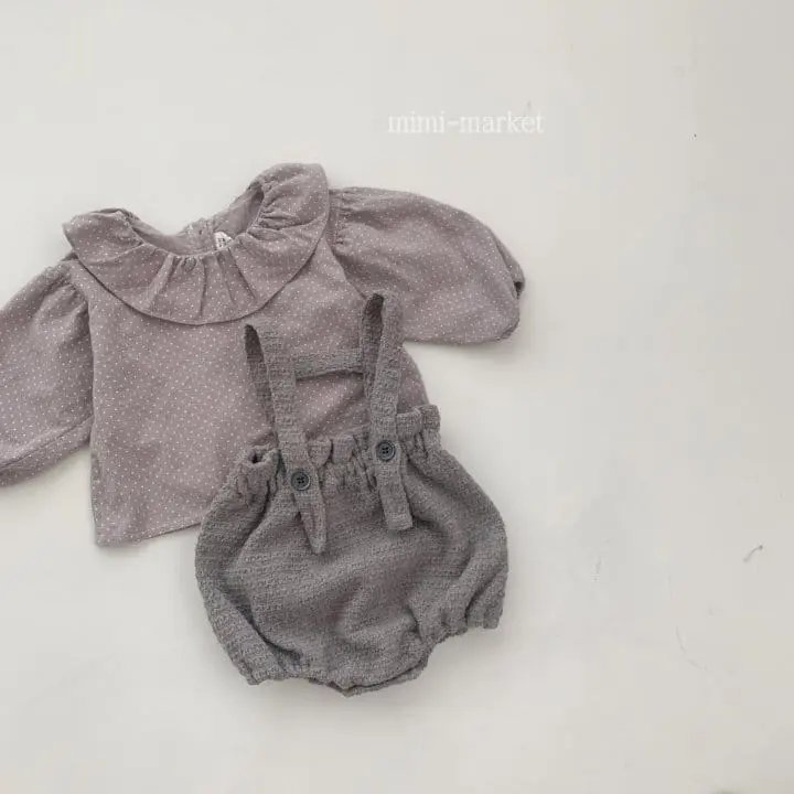 Mimi Market - Korean Baby Fashion - #onlinebabyboutique - Small Dot Blouse - 7