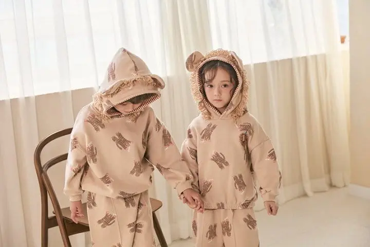 Mimico - Korean Children Fashion - #Kfashion4kids - Lion Top Bottom Set - 6