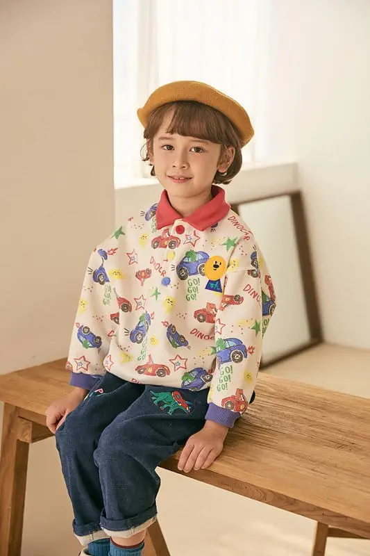Mimico - Korean Children Fashion - #childofig - Collar Warm Tee - 8
