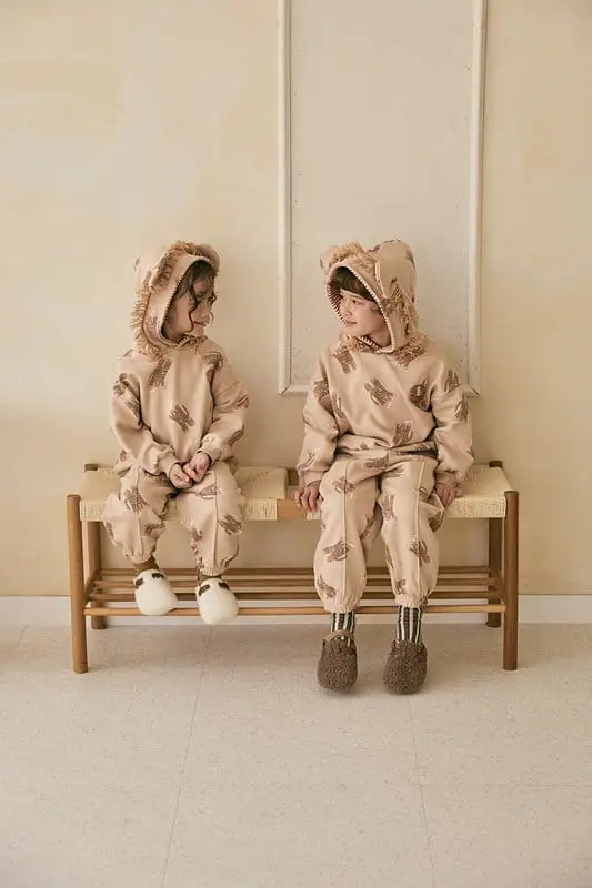 Mimico - Korean Children Fashion - #childofig - Lion Top Bottom Set - 12