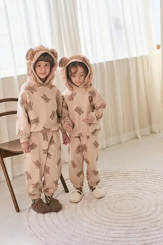 Mimico - Korean Children Fashion - #littlefashionista - Lion Top Bottom Set - 7