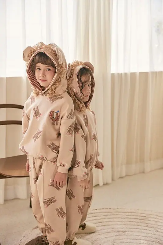 Mimico - Korean Children Fashion - #minifashionista - Lion Top Bottom Set - 9