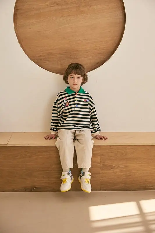 Mimico - Korean Children Fashion - #todddlerfashion - Collar Warm Tee - 5