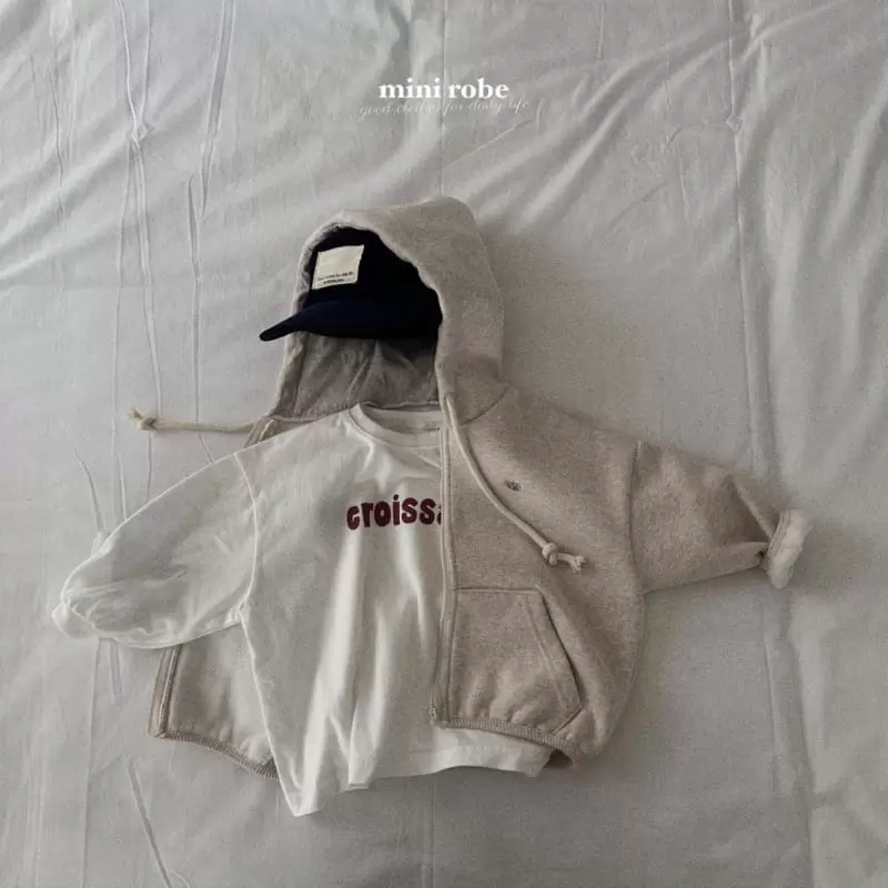 Mini Robe - Korean Baby Fashion - #babyboutique - Croissant Tee - 9