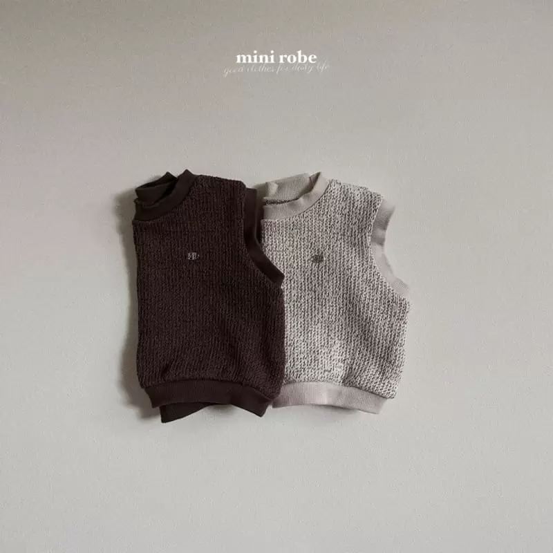Mini Robe - Korean Baby Fashion - #babyboutiqueclothing - Peanut Knit Vest - 2