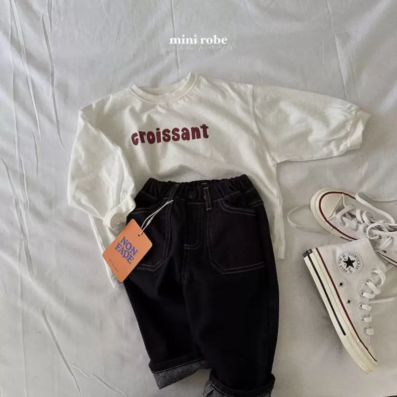 Mini Robe - Korean Baby Fashion - #babyboutiqueclothing - Croissant Tee - 11