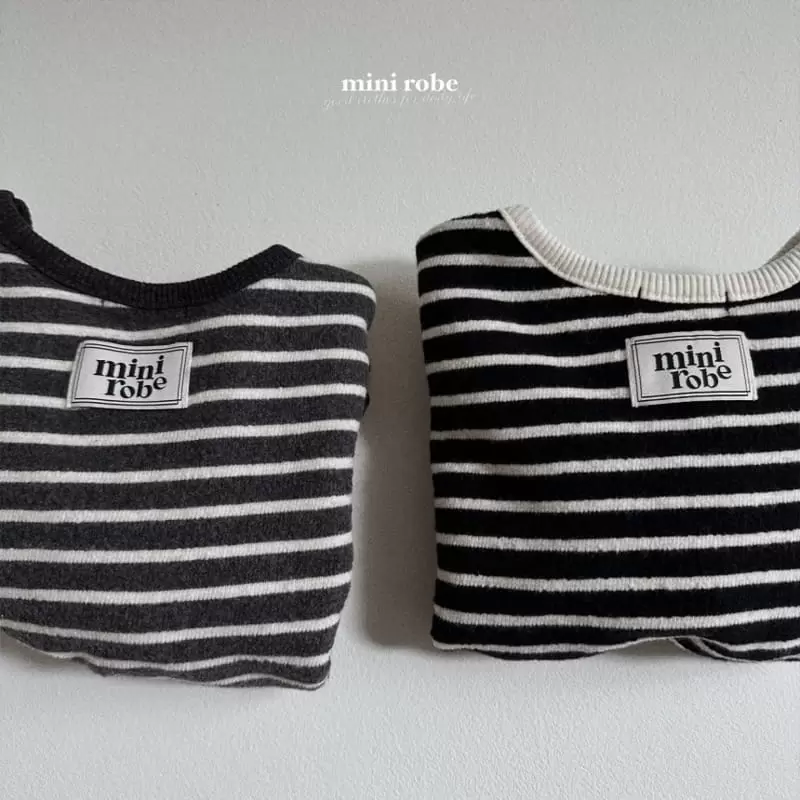Mini Robe - Korean Baby Fashion - #babyclothing - Land Piping Tee - 3