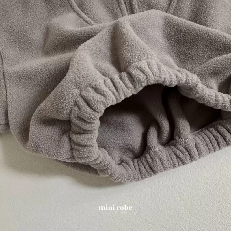 Mini Robe - Korean Baby Fashion - #babyclothing - Bear Half Turtleneck Zip-up - 6