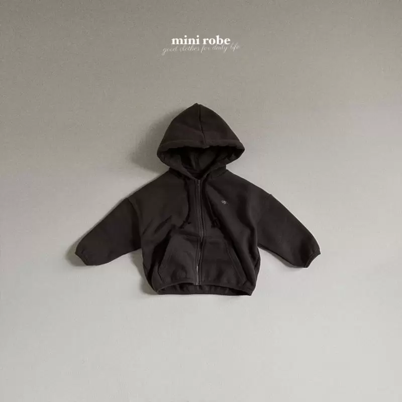Mini Robe - Korean Baby Fashion - #babyfever - Button Hoody Zip-up Jacket - 3