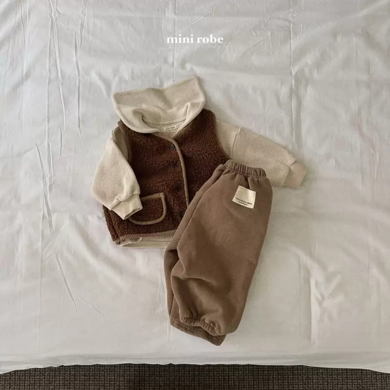 Mini Robe - Korean Baby Fashion - #babyfever - Bbogle Piping Vest - 11