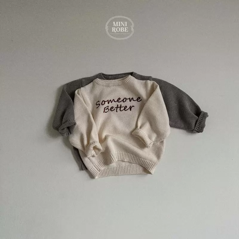 Mini Robe - Korean Baby Fashion - #babyfever - Some One Round Tee - 8
