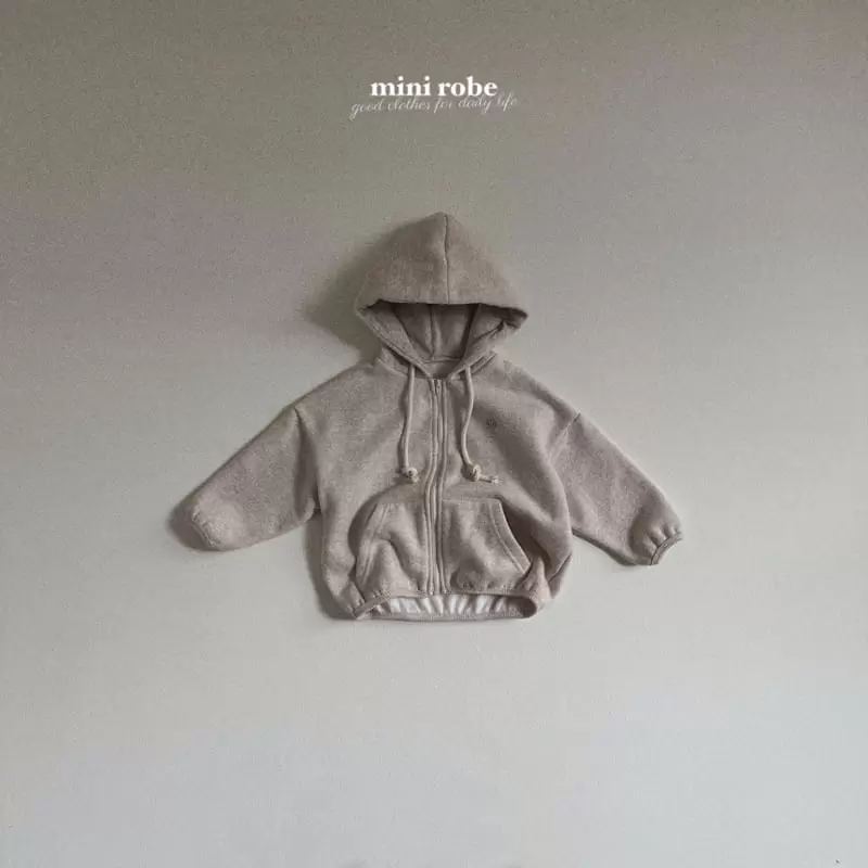 Mini Robe - Korean Baby Fashion - #babylifestyle - Button Hoody Zip-up Jacket - 5