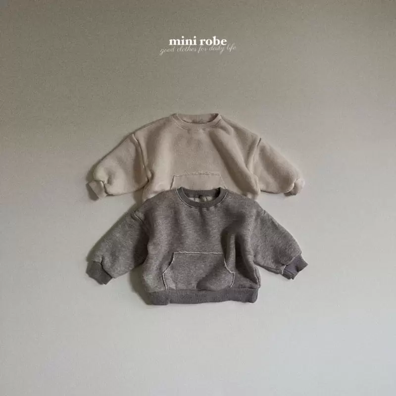 Mini Robe - Korean Baby Fashion - #babylifestyle - Popcorn Sweatshirt