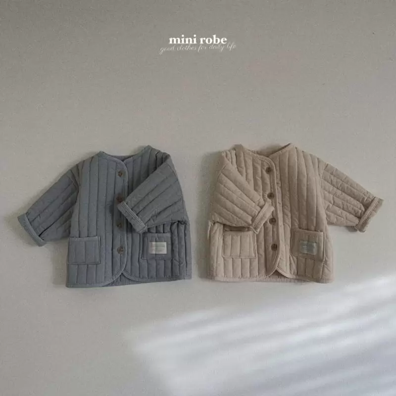 Mini Robe - Korean Baby Fashion - #babyoninstagram - Cozy Quilting Jacket - 2