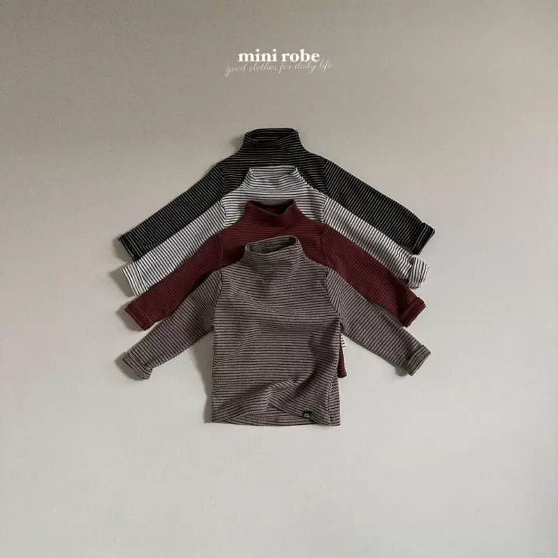 Mini Robe - Korean Baby Fashion - #babyoninstagram - Winter Turtleneck Tee