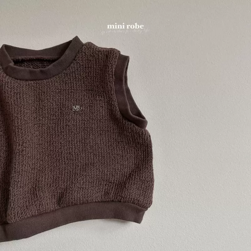 Mini Robe - Korean Baby Fashion - #babyoninstagram - Peanut Knit Vest - 8