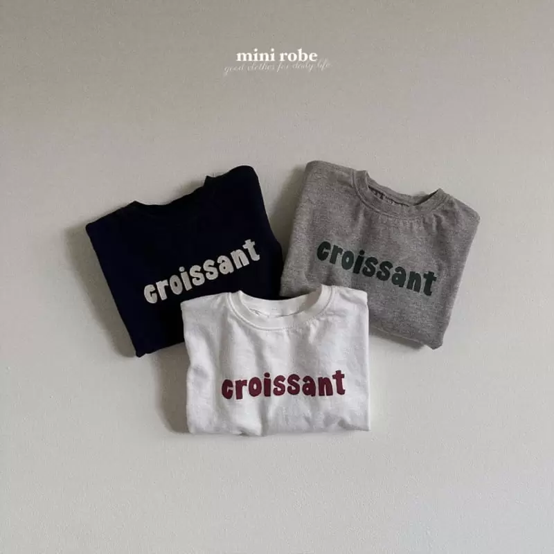 Mini Robe - Korean Baby Fashion - #babyoninstagram - Croissant Tee - 2
