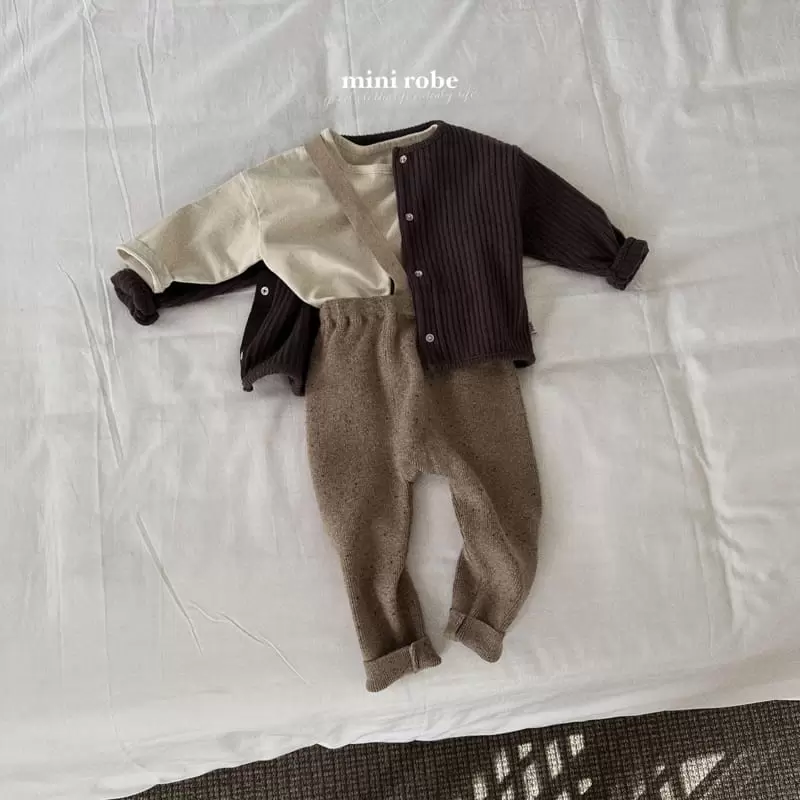Mini Robe - Korean Baby Fashion - #babyoninstagram - Log Round Tee - 10