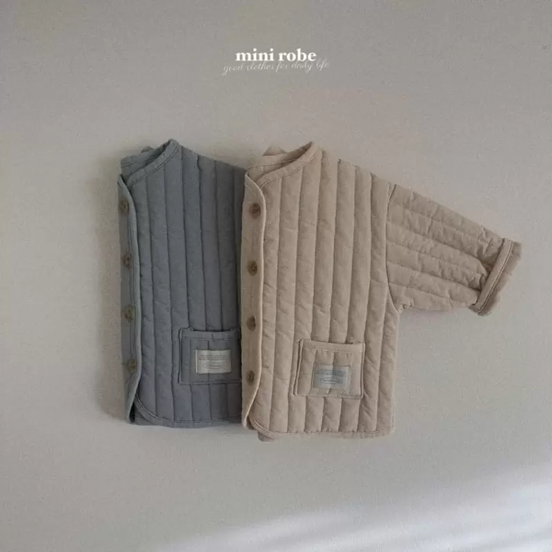 Mini Robe - Korean Baby Fashion - #babyootd - Cozy Quilting Jacket - 3