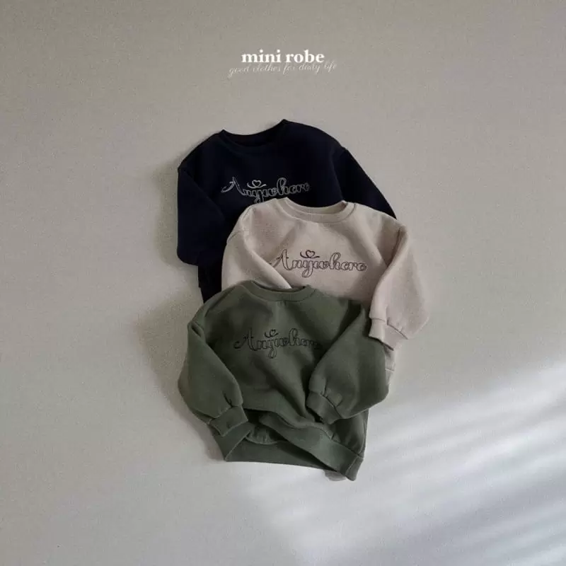 Mini Robe - Korean Baby Fashion - #babyootd - Anywhere Sweatshirt