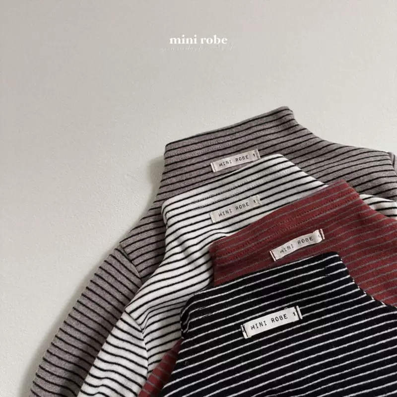 Mini Robe - Korean Baby Fashion - #babyoutfit - Winter Turtleneck Tee - 4
