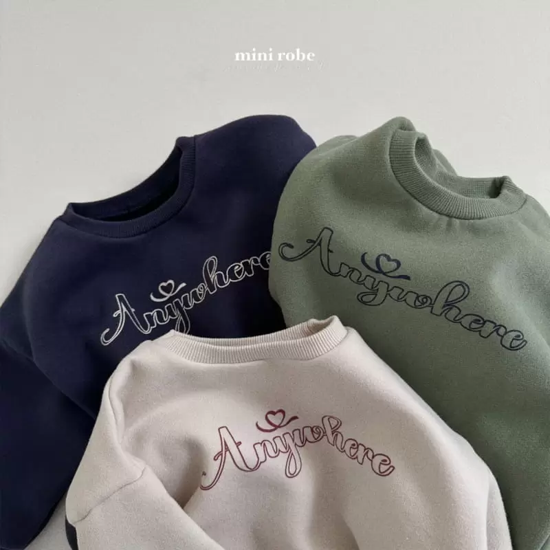 Mini Robe - Korean Baby Fashion - #babyoutfit - Anywhere Sweatshirt - 2