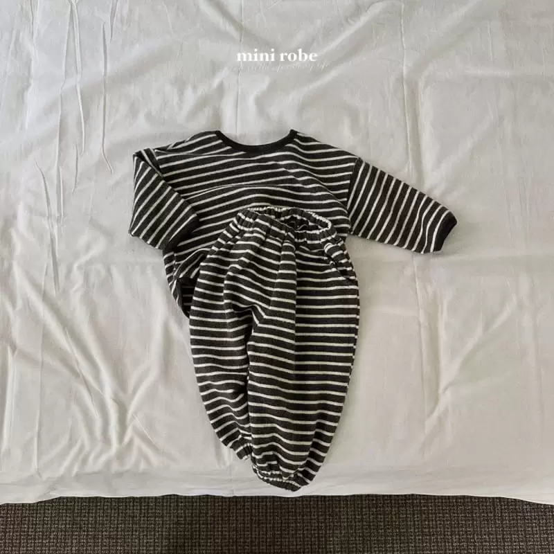 Mini Robe - Korean Baby Fashion - #babywear - Land Piping Tee - 12