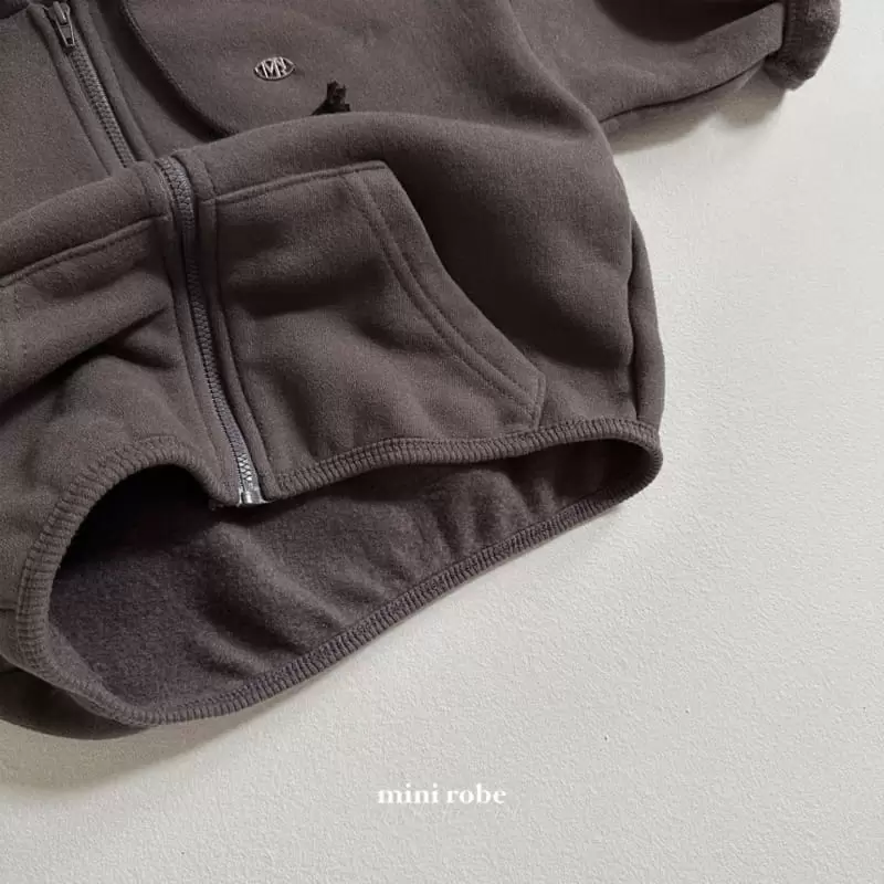Mini Robe - Korean Baby Fashion - #babywear - Button Hoody Zip-up Jacket - 10