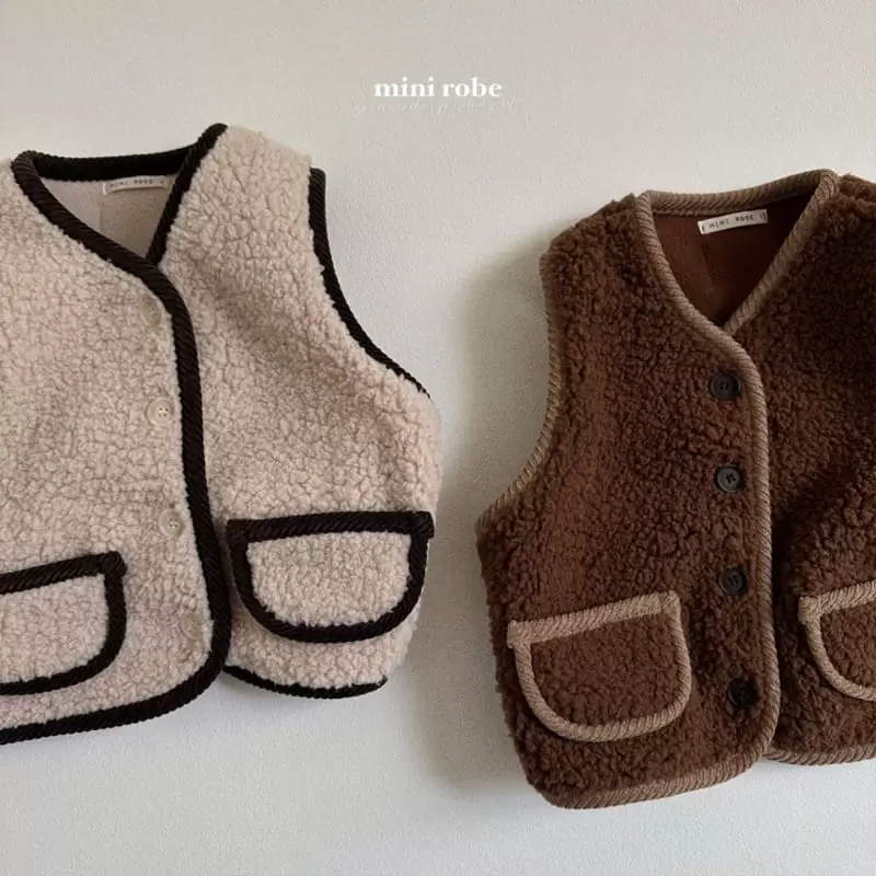 Mini Robe - Korean Baby Fashion - #babywear - Bbogle Piping Vest - 3