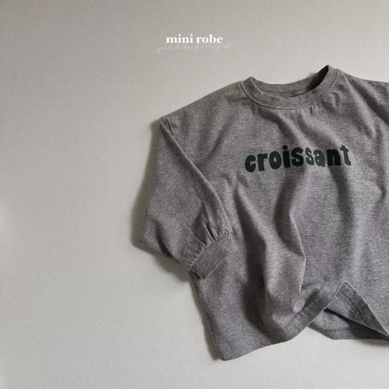 Mini Robe - Korean Baby Fashion - #onlinebabyboutique - Croissant Tee - 7