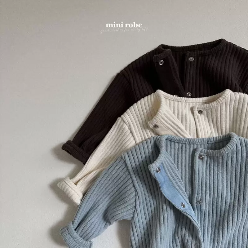 Mini Robe - Korean Baby Fashion - #onlinebabyboutique - Jue Rib Cardigan