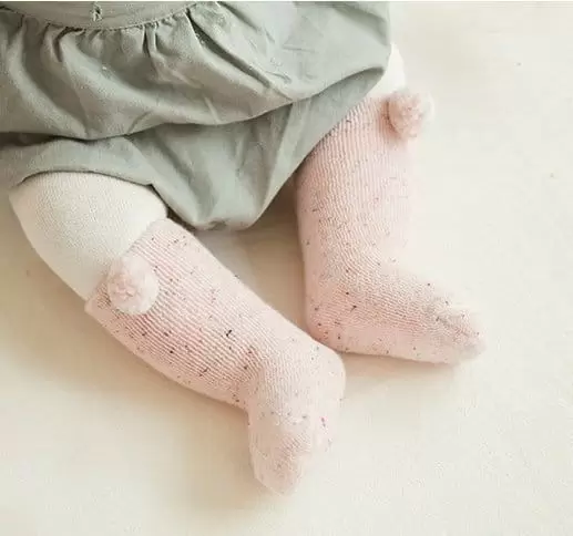 Miso - Korean Baby Fashion - #babyoutfit - Bocasi Pom Socks - 10