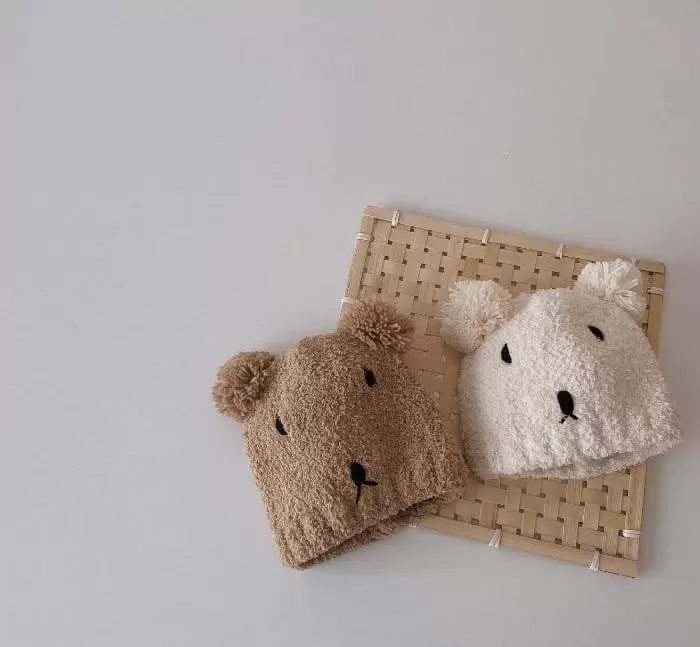 Miso - Korean Children Fashion - #fashionkids - Bear Hat Muffler Set - 7