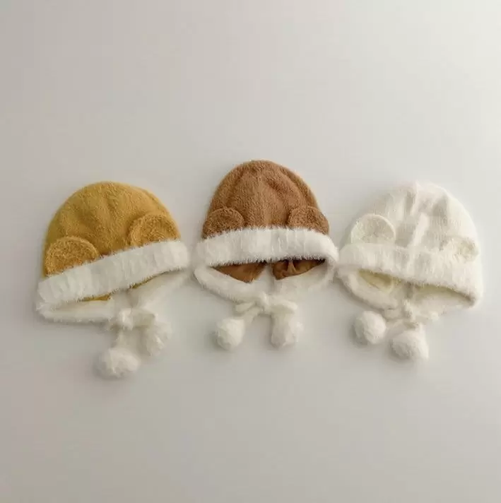 Miso - Korean Children Fashion - #fashionkids - Bell Bear Bonnet - 8