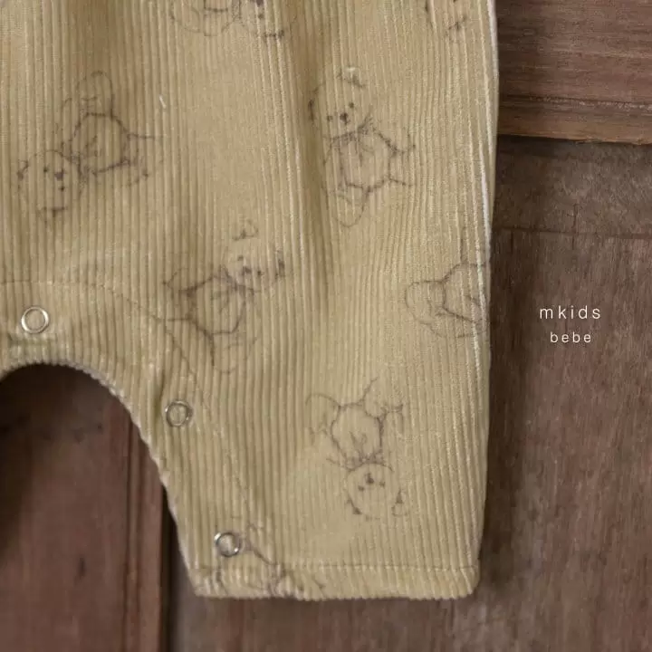 Mkids - Korean Baby Fashion - #babyoutfit - Da Vinci Dungarees Bodysuit - 3
