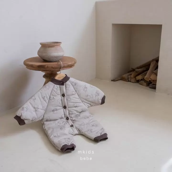 Mkids - Korean Baby Fashion - #babyoutfit - Teddy Bear Bodysuit - 8