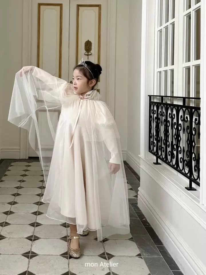 Mon Atelier - Korean Children Fashion - #kidsstore - Dear my princess set One-piece Cape Set - 3