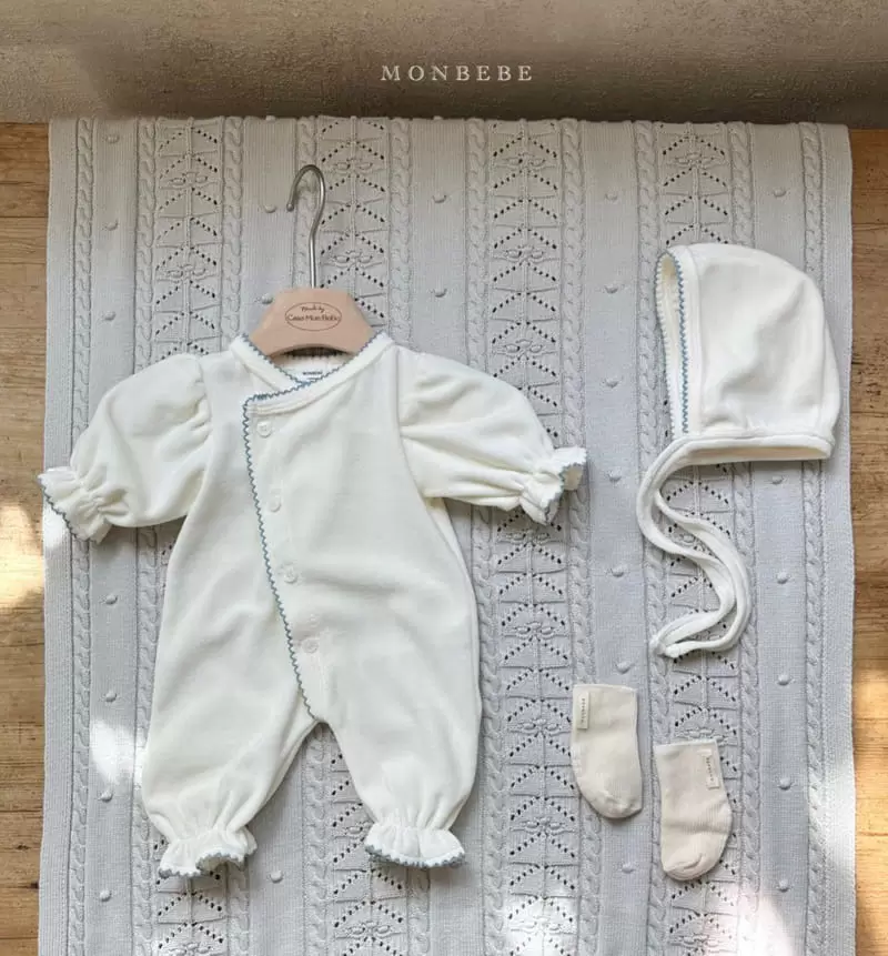 Monbebe - Korean Baby Fashion - #babyboutique - Veloure Grace Bodysuit - 12