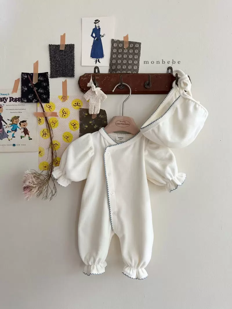 Monbebe - Korean Baby Fashion - #babygirlfashion - Veloure Grace Bodysuit - 2