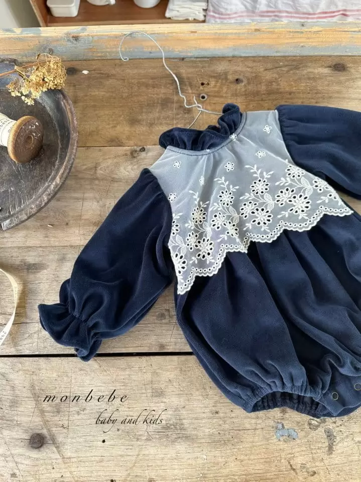 Monbebe - Korean Baby Fashion - #babyoutfit - Veloure Momo Bodysuit - 7