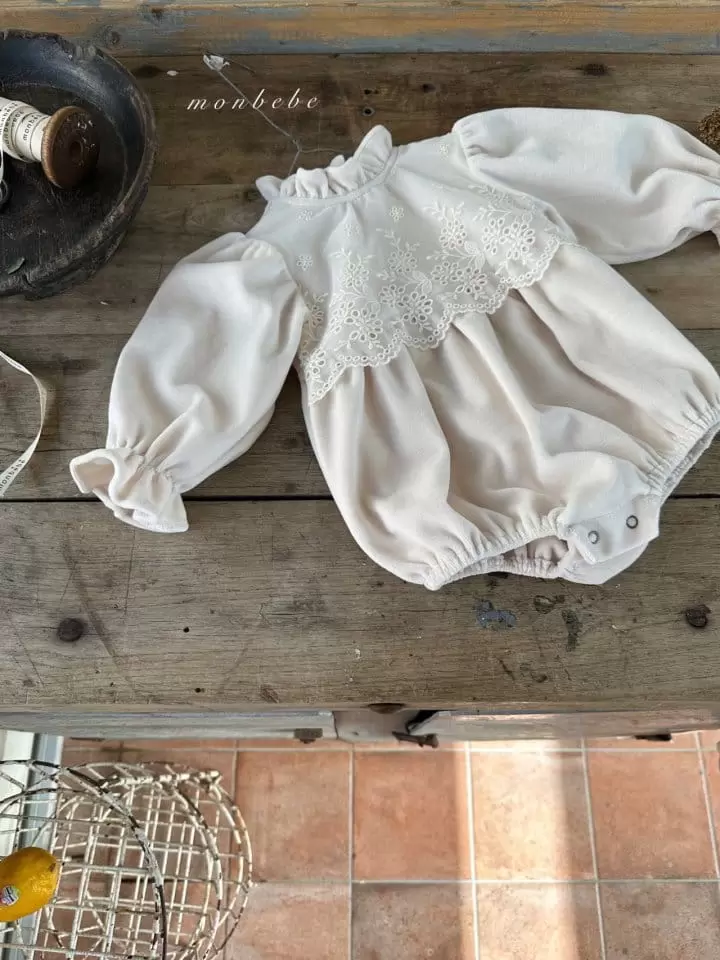 Monbebe - Korean Baby Fashion - #babyoutfit - Veloure Momo Bodysuit - 8