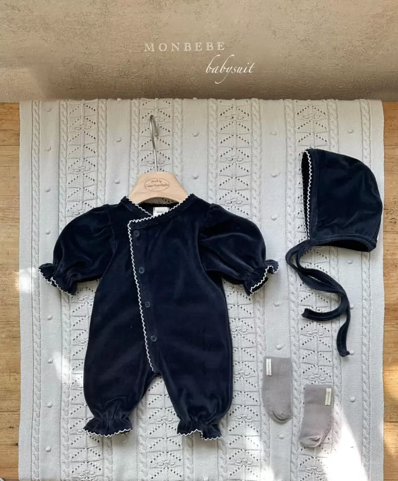Monbebe - Korean Baby Fashion - #onlinebabyshop - Veloure Grace Bodysuit - 10