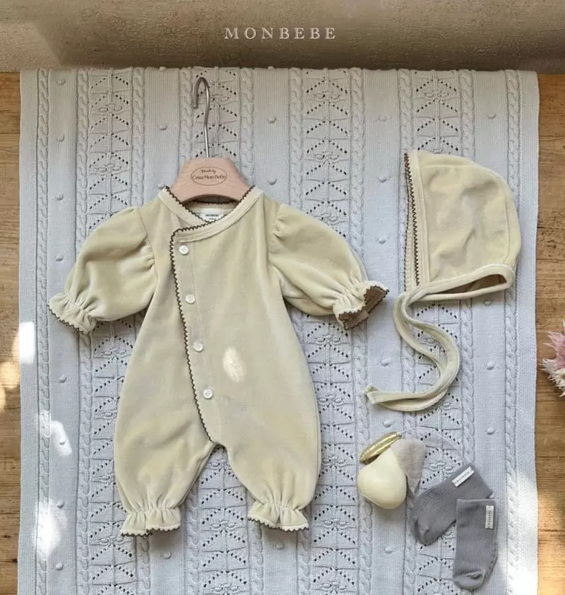 Monbebe - Korean Baby Fashion - #smilingbaby - Veloure Grace Bodysuit - 11