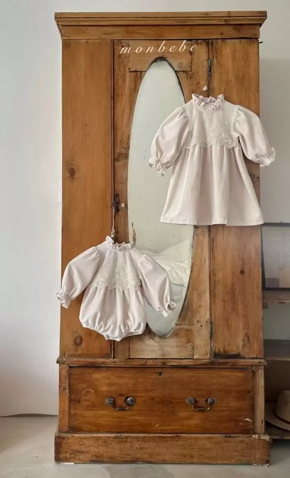 Monbebe - Korean Children Fashion - #fashionkids - Veloure Momo One-piece - 3