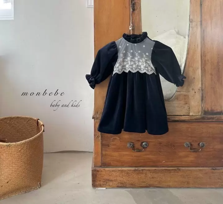 Monbebe - Korean Children Fashion - #fashionkids - Veloure Momo One-piece - 4