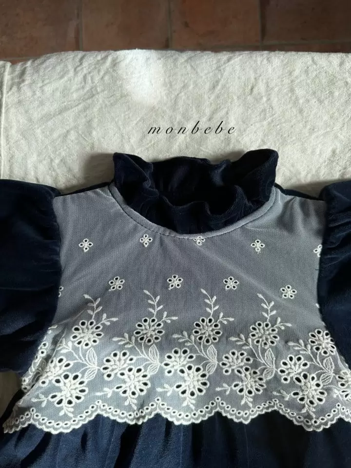 Monbebe - Korean Children Fashion - #littlefashionista - Veloure Momo One-piece - 8
